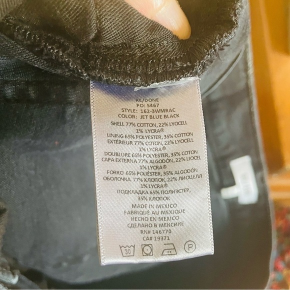 RE/DONE Black High Waist Skinny Jeans 29 - Picture 5 of 8